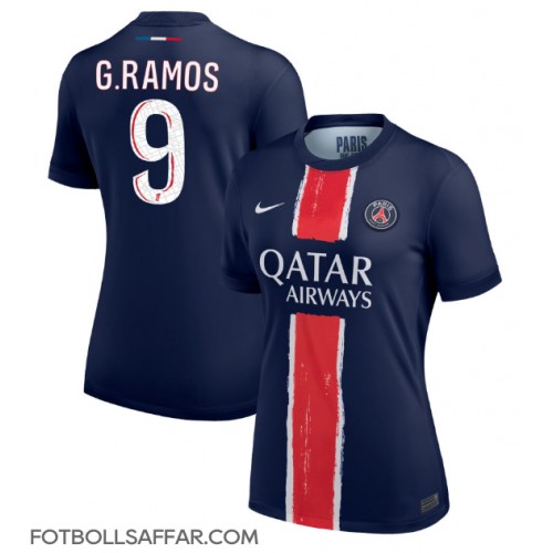 Paris Saint-Germain Goncalo Ramos #9 Hemmatröja Dam 2024-25 Kortärmad